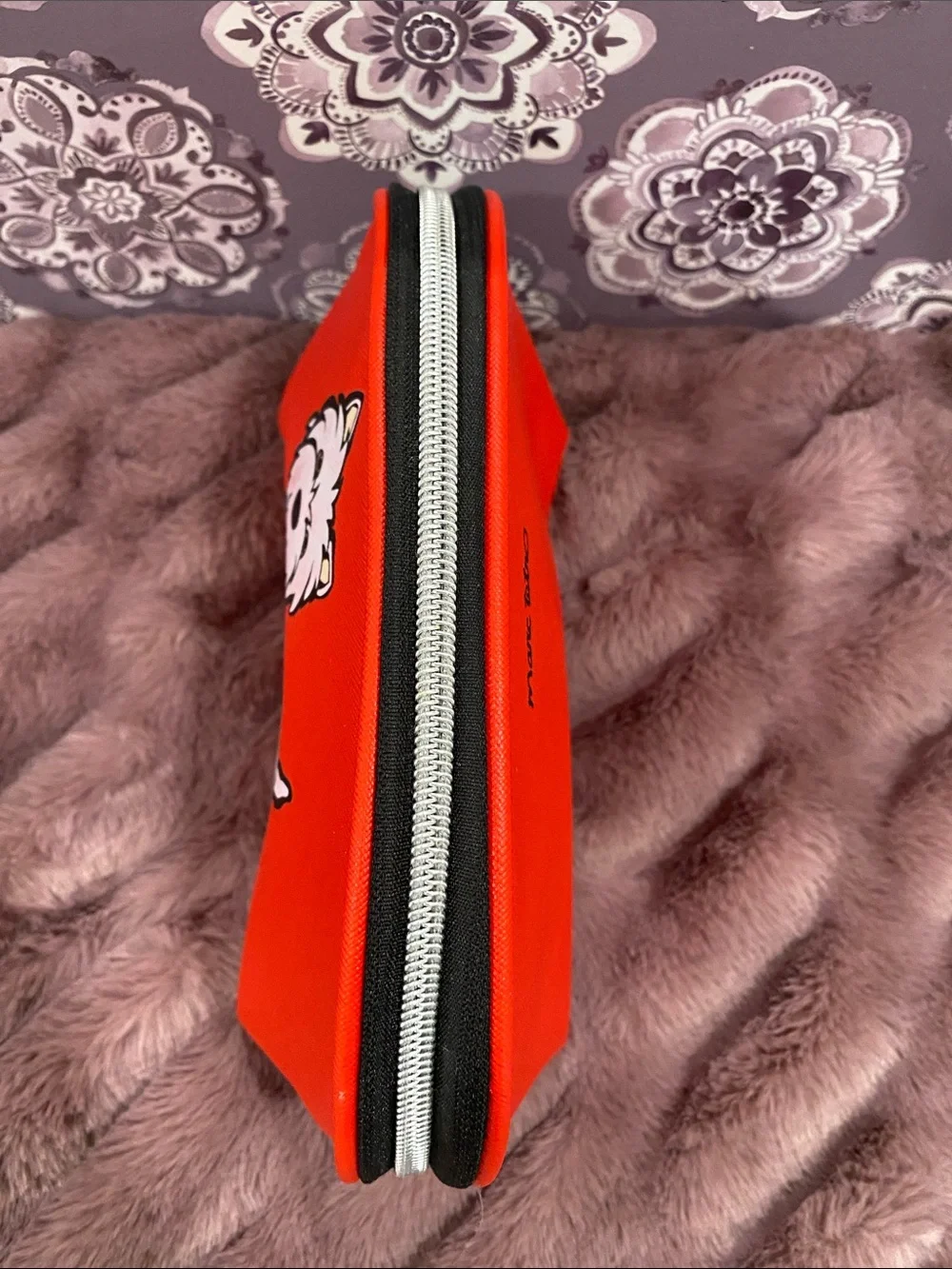 Mark Tetro Red Westie Dog Cosmetic Pouch.